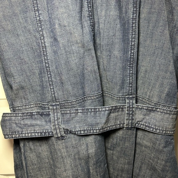 Venezia Denim Short-Sleeve Button Dress With Pockets - Size 18 - Picture 5 of 11